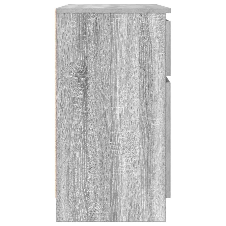 Buffet avec tiroir sonoma gris 71x35x65 cm bois d'ingénierie - 7