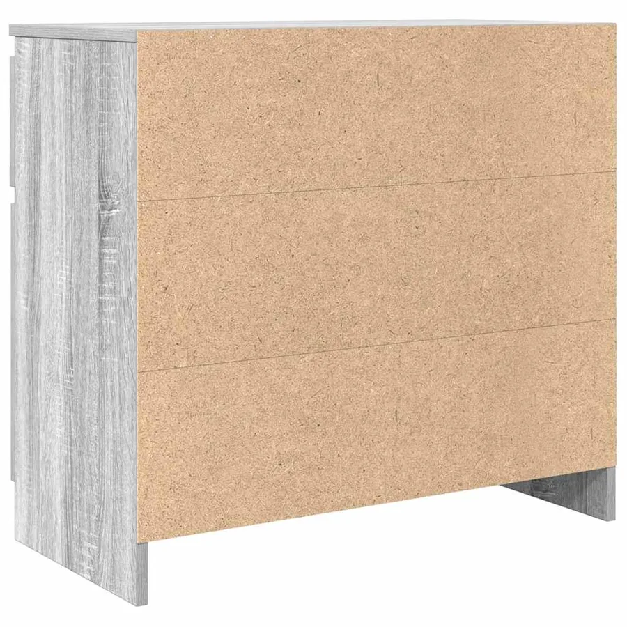 Buffet avec tiroir sonoma gris 71x35x65 cm bois d'ingénierie - 8