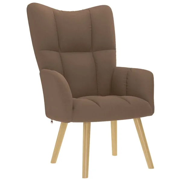 Chaise de relaxation Marron Tissu