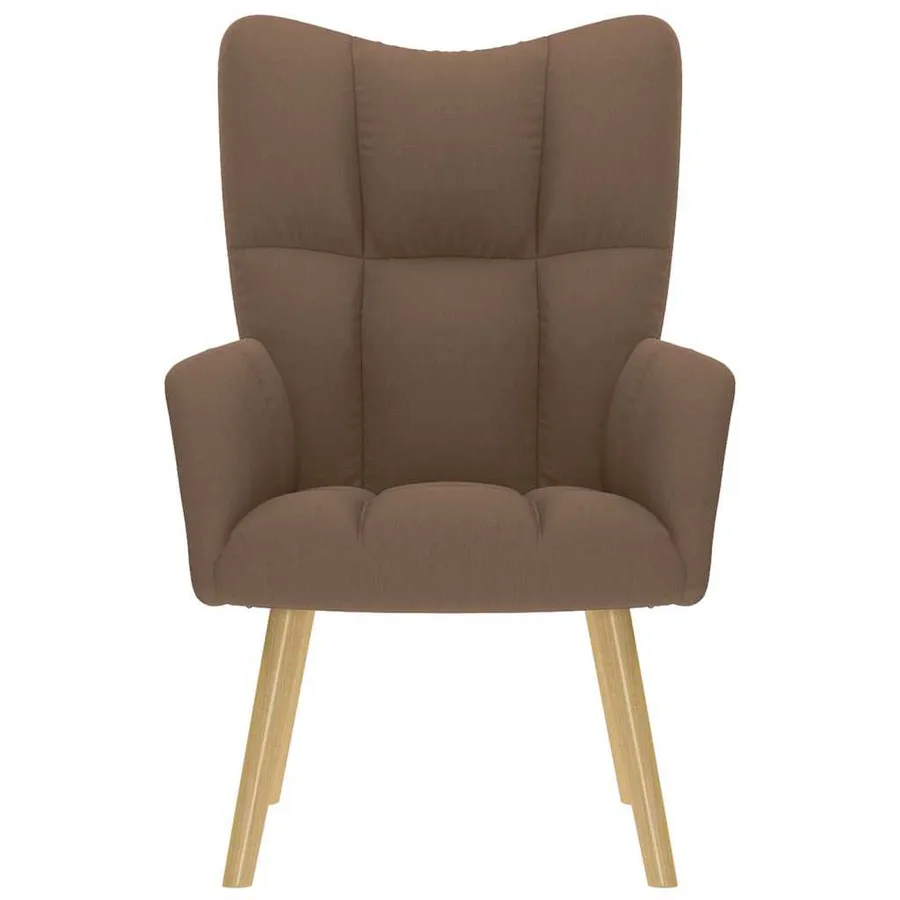 Chaise de relaxation Marron Tissu - 3