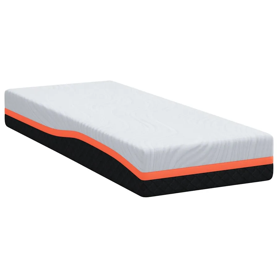 Matelas Blanc et Gris 80 x 200 cm Tissu jacquard - 5
