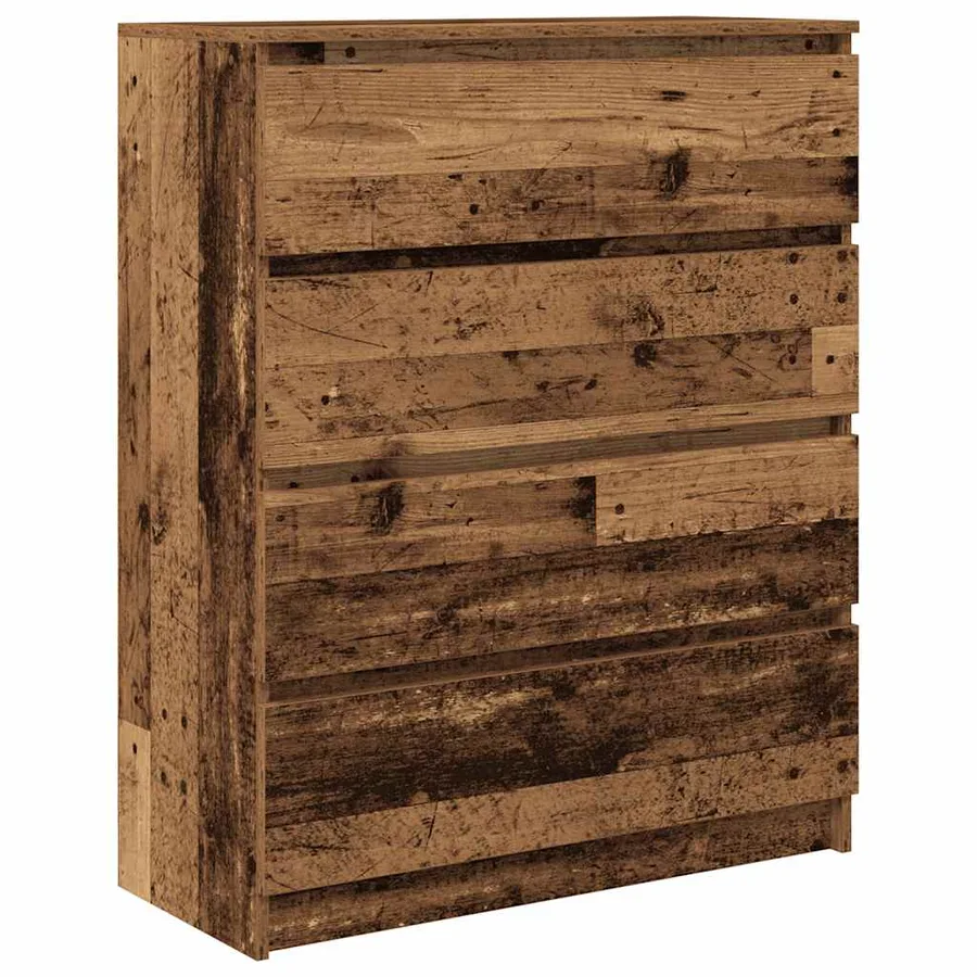 Buffet vieux bois 80x35x99 cm bois d'ingénierie - 2