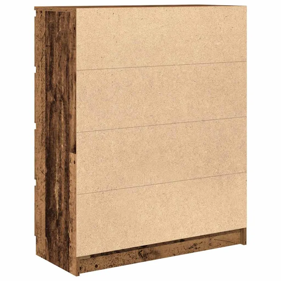 Buffet vieux bois 80x35x99 cm bois d'ingénierie - 8