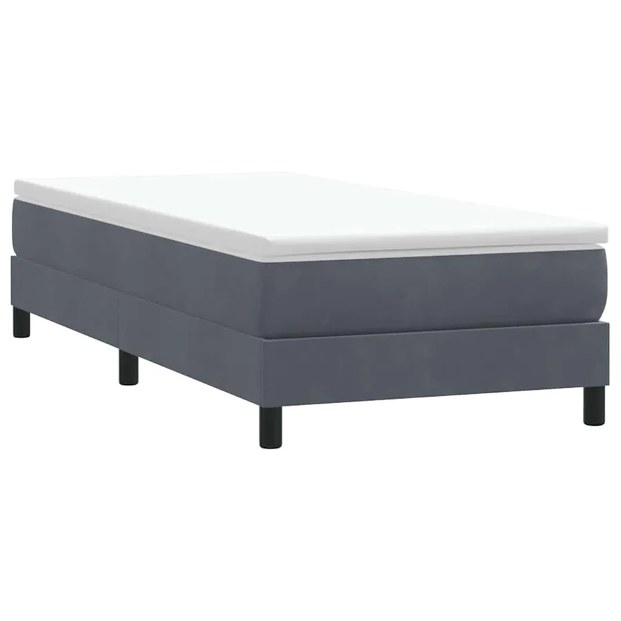 Sommier à lattes de lit sans matelas gris foncé 100x220cm - 3