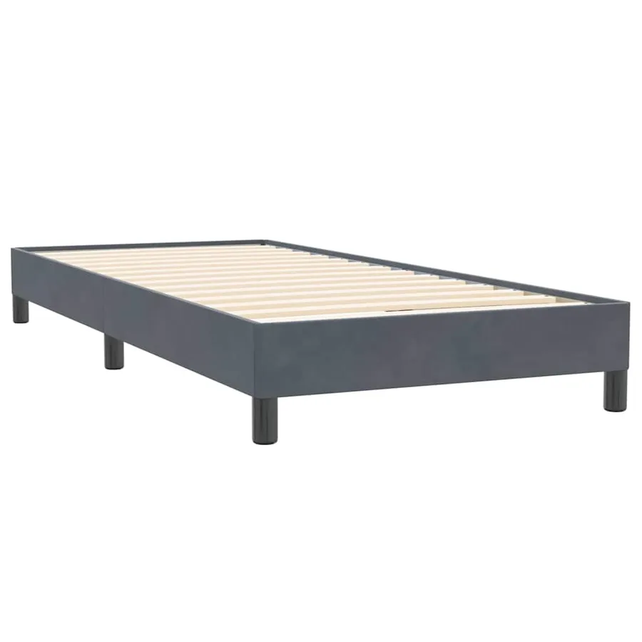 Sommier à lattes de lit sans matelas gris foncé 100x220cm - 7