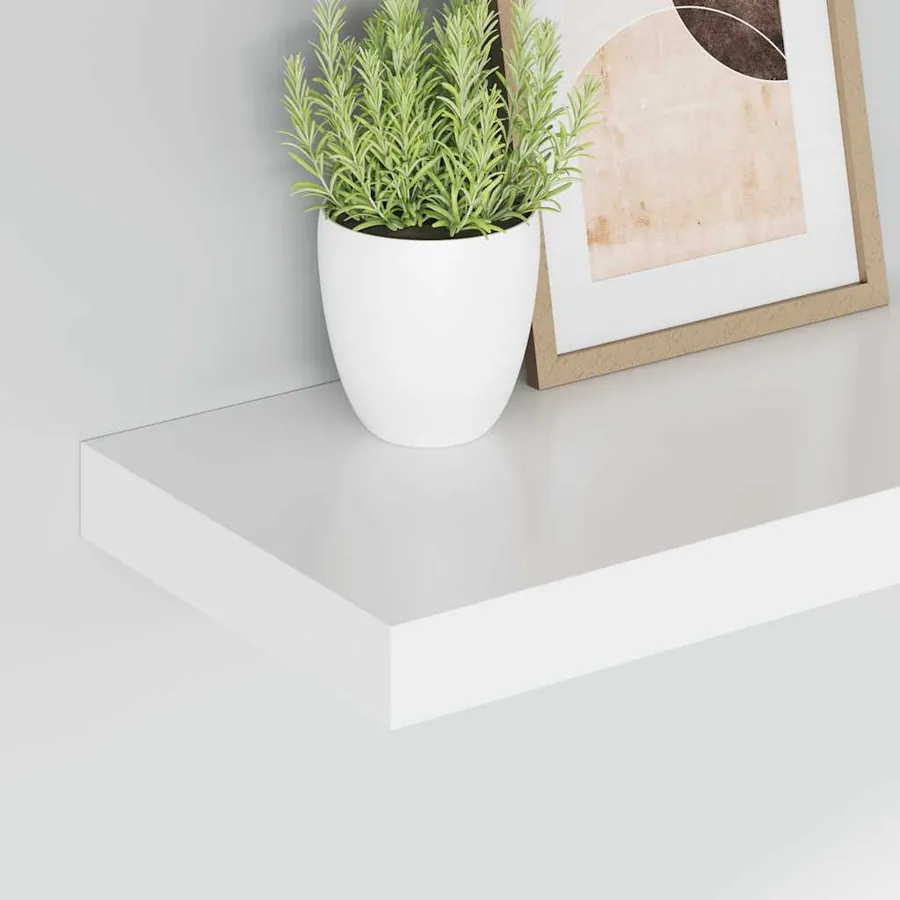 Étagère murale flottante blanc 40x23,5x3,8 cm MDF - 4