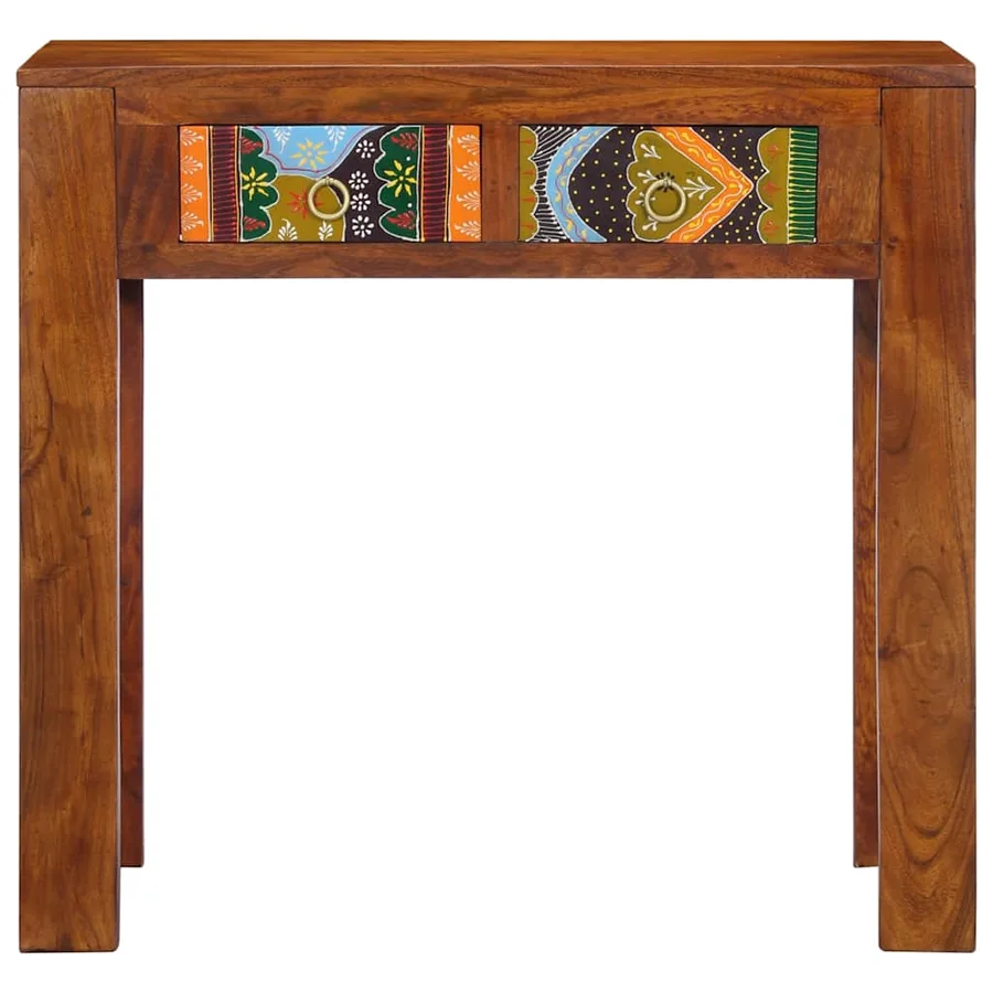 Table console 80x35x75 cm bois massif d'acacia - 2