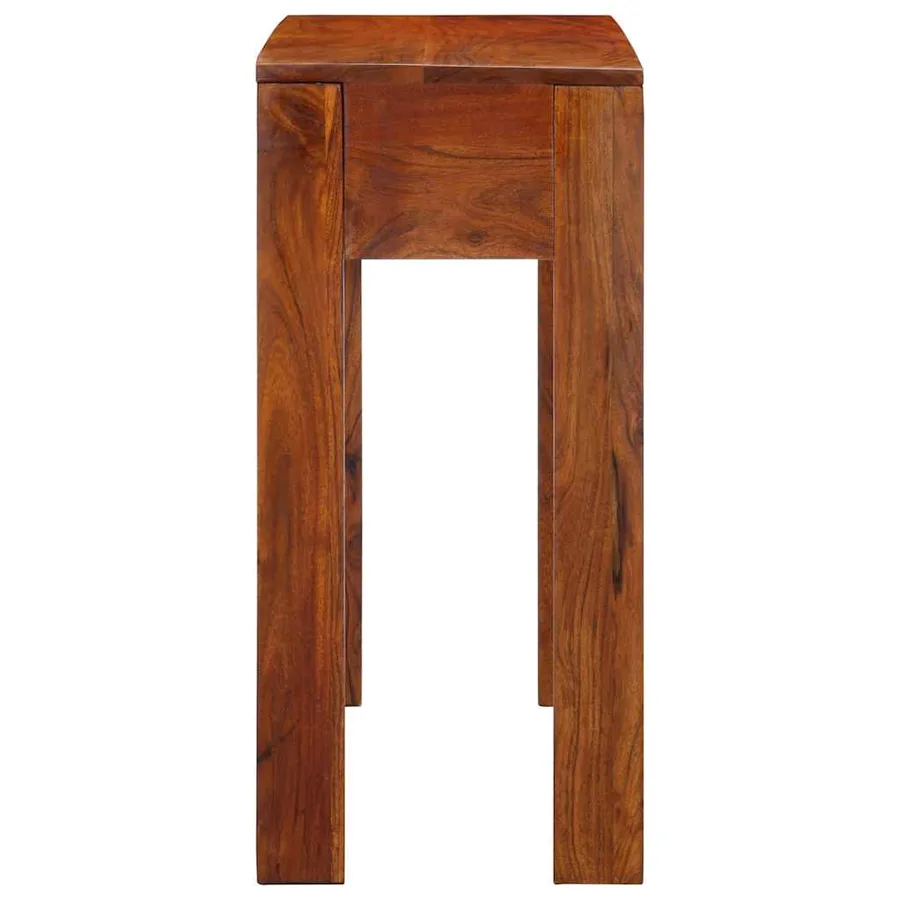 Table console 80x35x75 cm bois massif d'acacia - 3