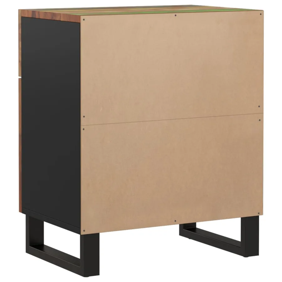 Table de chevet 50x33x60cm Bois de récupération et d'ingénierie - 6