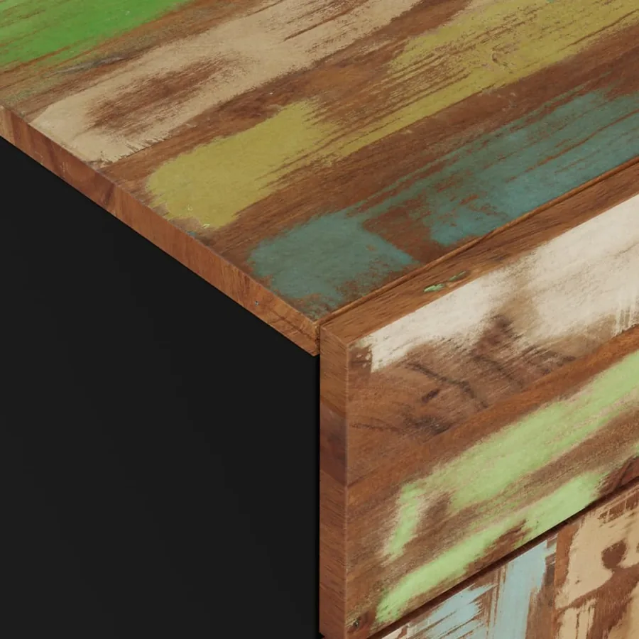 Table de chevet 50x33x60cm Bois de récupération et d'ingénierie - 7