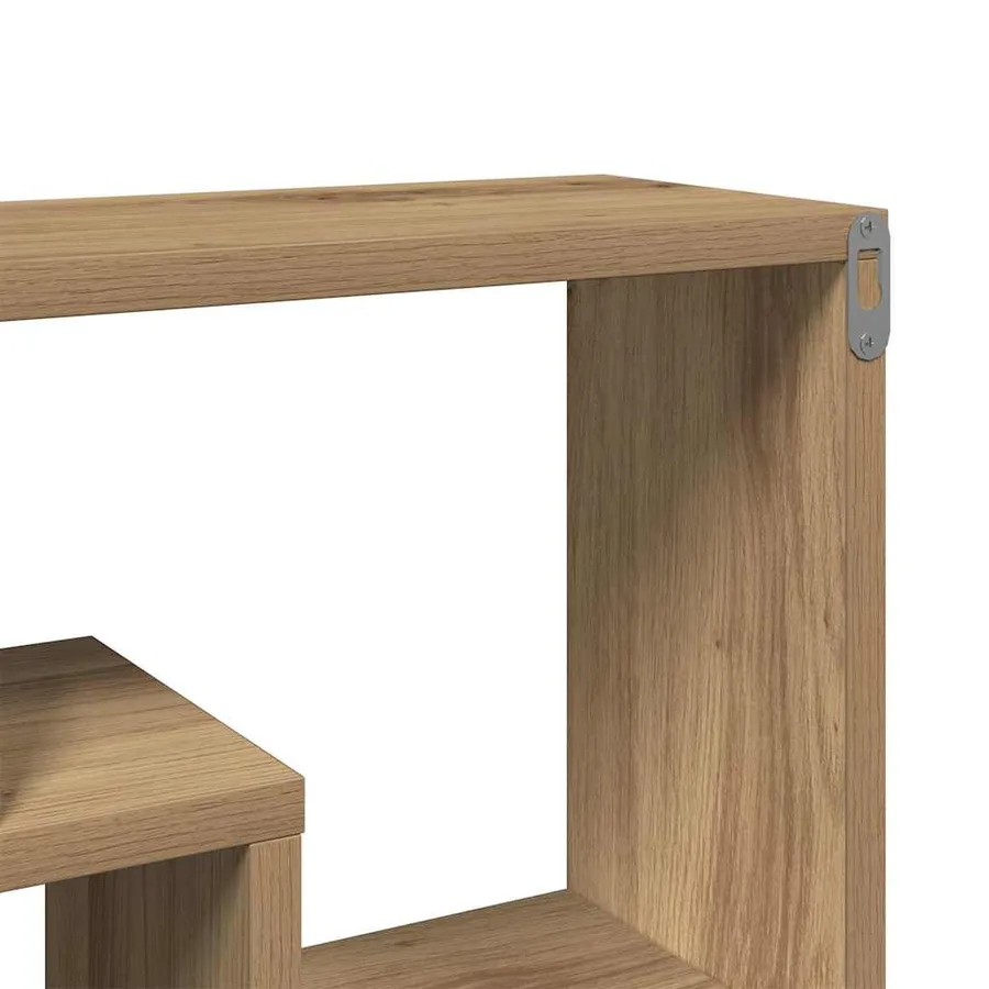 Étagère murale Chêne artisanal 85 x 16 x 52,5 cm Bois d'ingénierie - 8