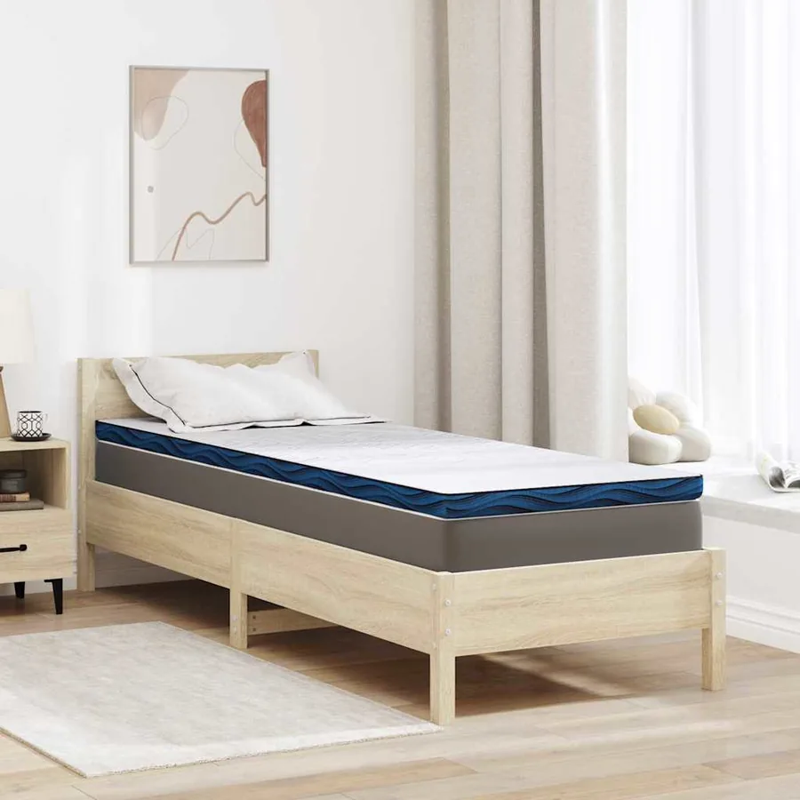 Surmatelas Blanc 70 x 200 cm Tissu jacquard