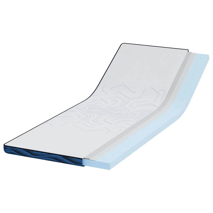 Surmatelas Blanc 70 x 200 cm Tissu jacquard - 3
