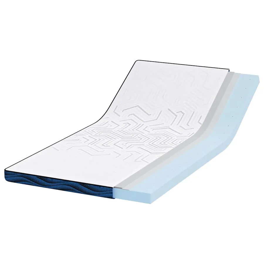 Surmatelas Blanc 90 x 190 cm Tissu jacquard - 3