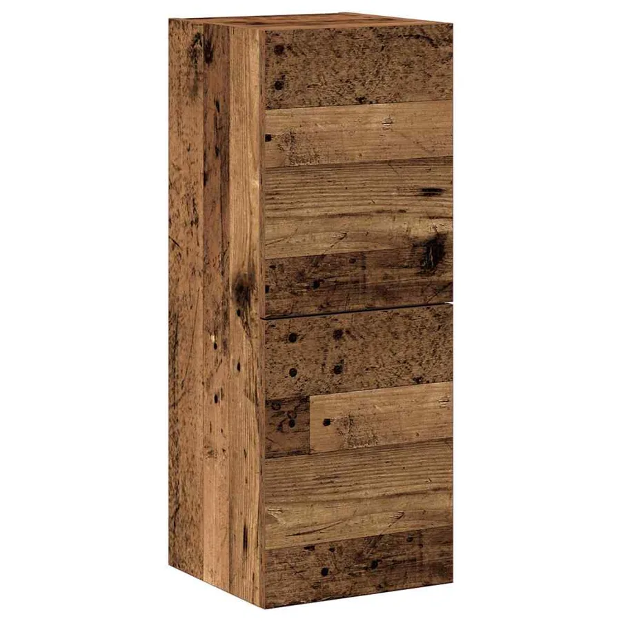 Ensemble de meuble TV mural 4 pcs vieux bois bois d'ingénierie - 6