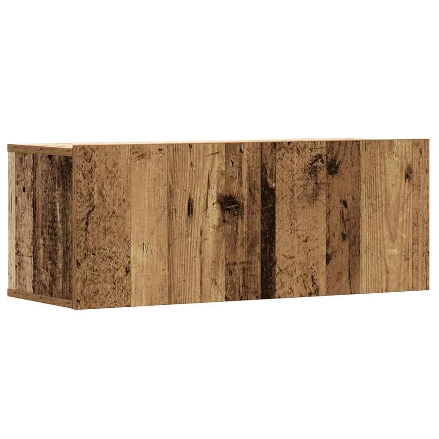 Ensemble de meuble TV mural 3 pcs vieux bois bois d'ingénierie - 4