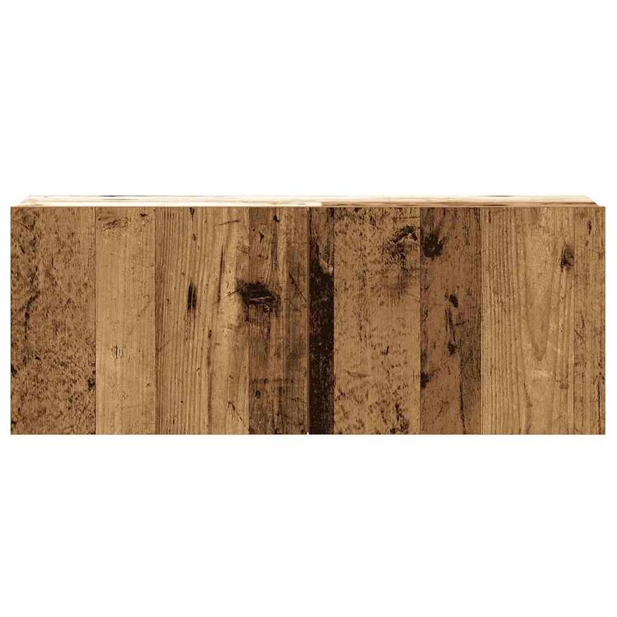 Ensemble de meuble TV mural 3 pcs vieux bois bois d'ingénierie - 5