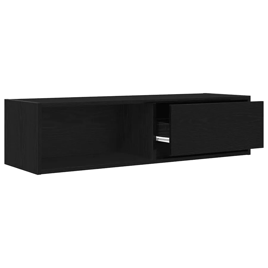 Meuble TV 2 pcs chêne noir 100x31x25,5 cm bois d'ingénierie - 5