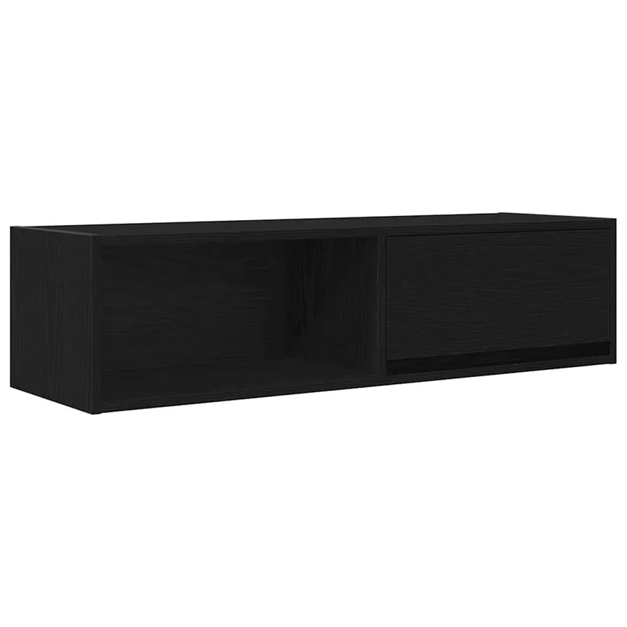 Meuble TV 2 pcs chêne noir 100x31x25,5 cm bois d'ingénierie - 6