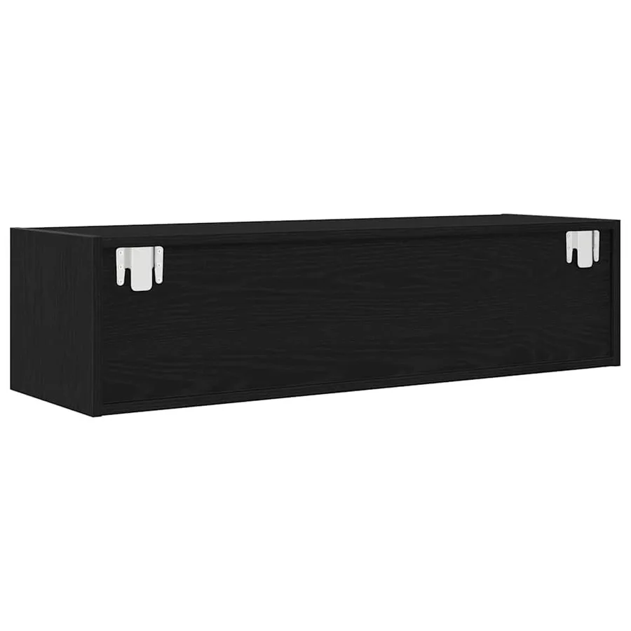 Meuble TV 2 pcs chêne noir 100x31x25,5 cm bois d'ingénierie - 9
