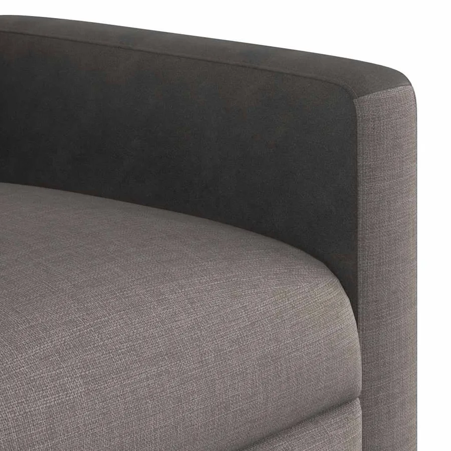 Fauteuil inclinable de massage Taupe Tissu - 12