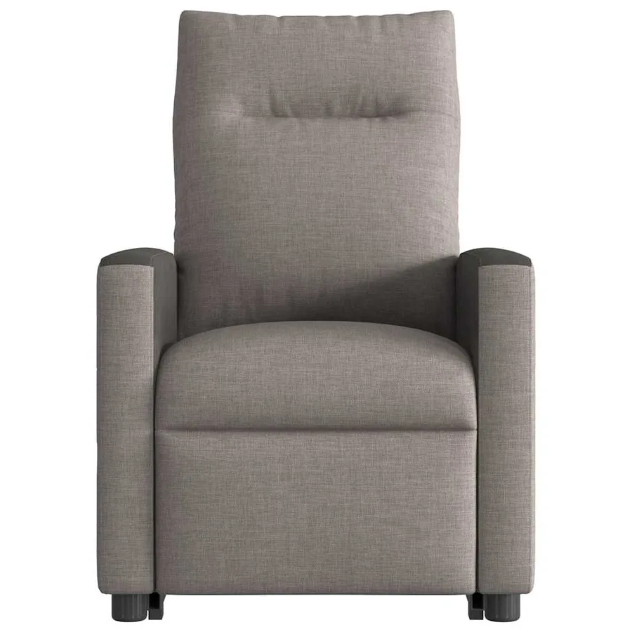 Fauteuil inclinable de massage Taupe Tissu - 5
