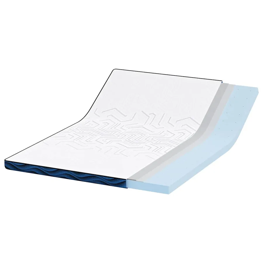 Surmatelas Blanc 160 x 200 cm Tissu jacquard - 4