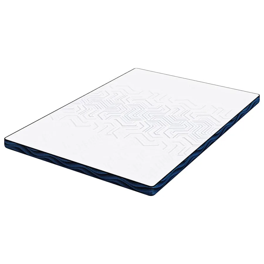 Surmatelas Blanc 160 x 200 cm Tissu jacquard - 5