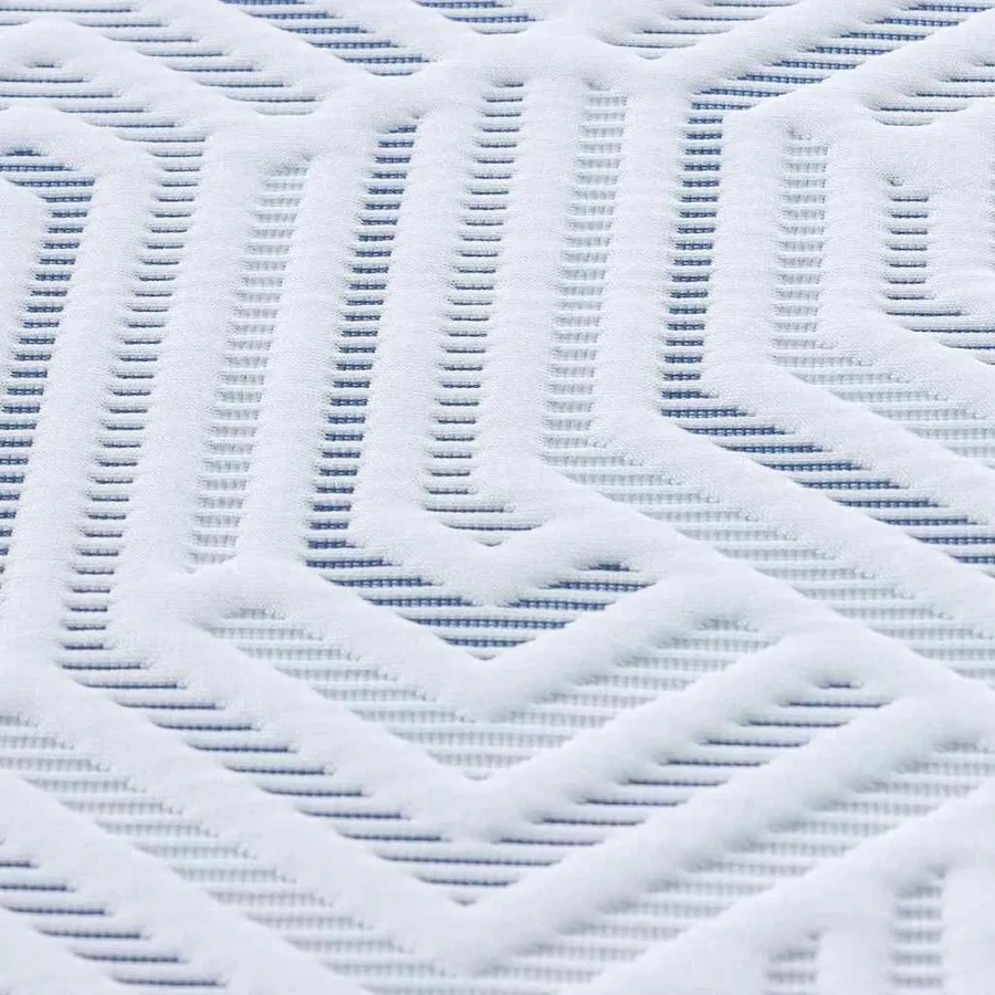 Surmatelas Blanc 160 x 200 cm Tissu jacquard - 8