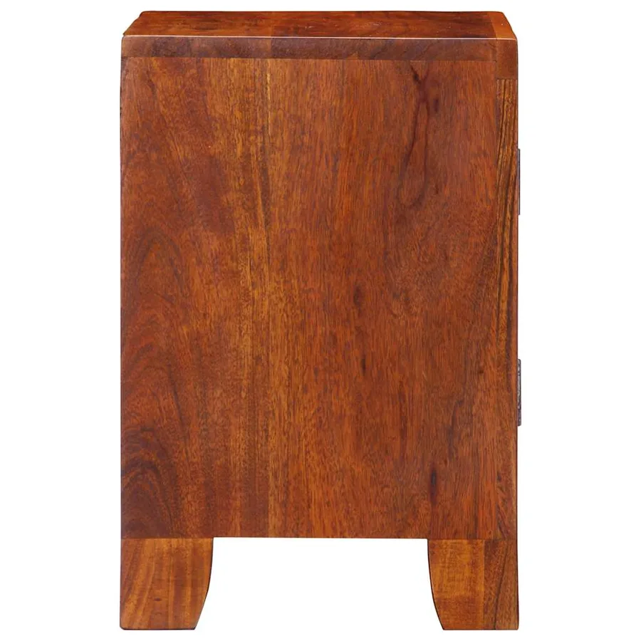 Table de chevet 40x30x45 cm bois d'acacia massif - 3