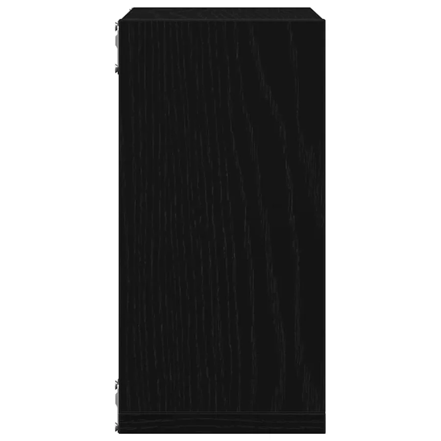 Étagères murales cubiques lot de 6 chêne noir 30 x 15 x 30 cm bois composite - 7