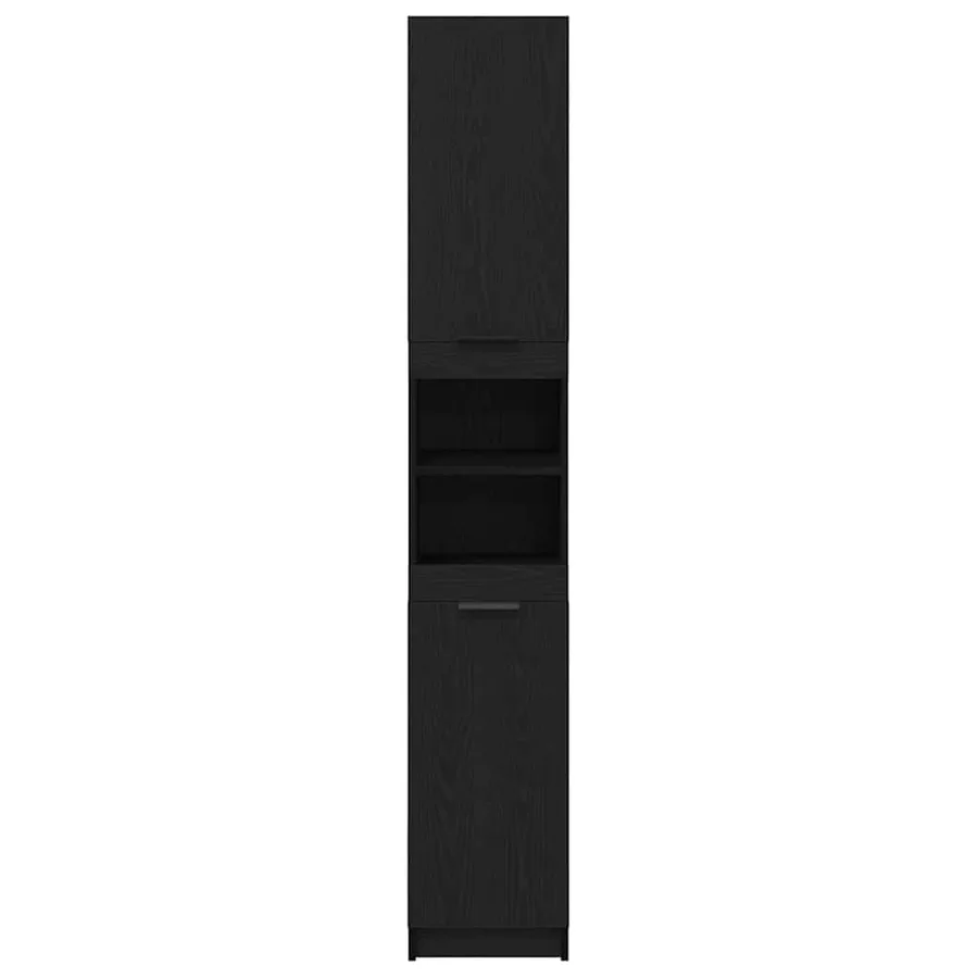 Armoire de salle de bain Chêne noir 32 x 34 x 188,5 cm - 6