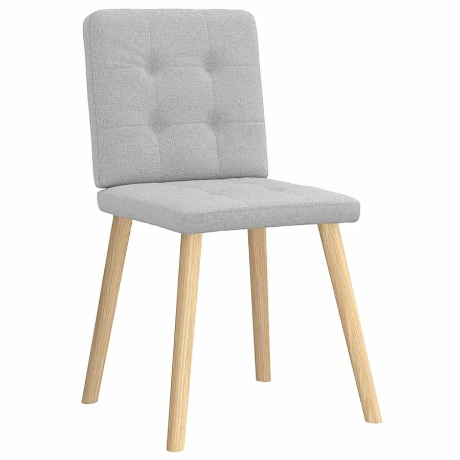 Chaises à manger lot de 2 gris nuage tissu - 3