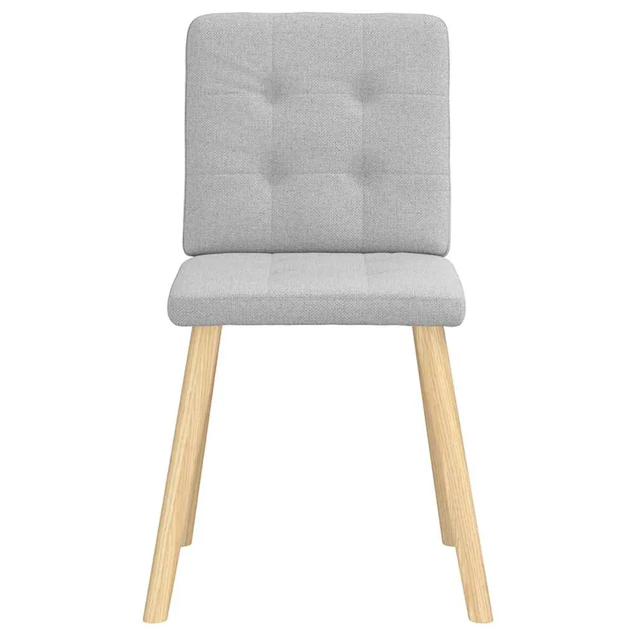 Chaises à manger lot de 2 gris nuage tissu - 4