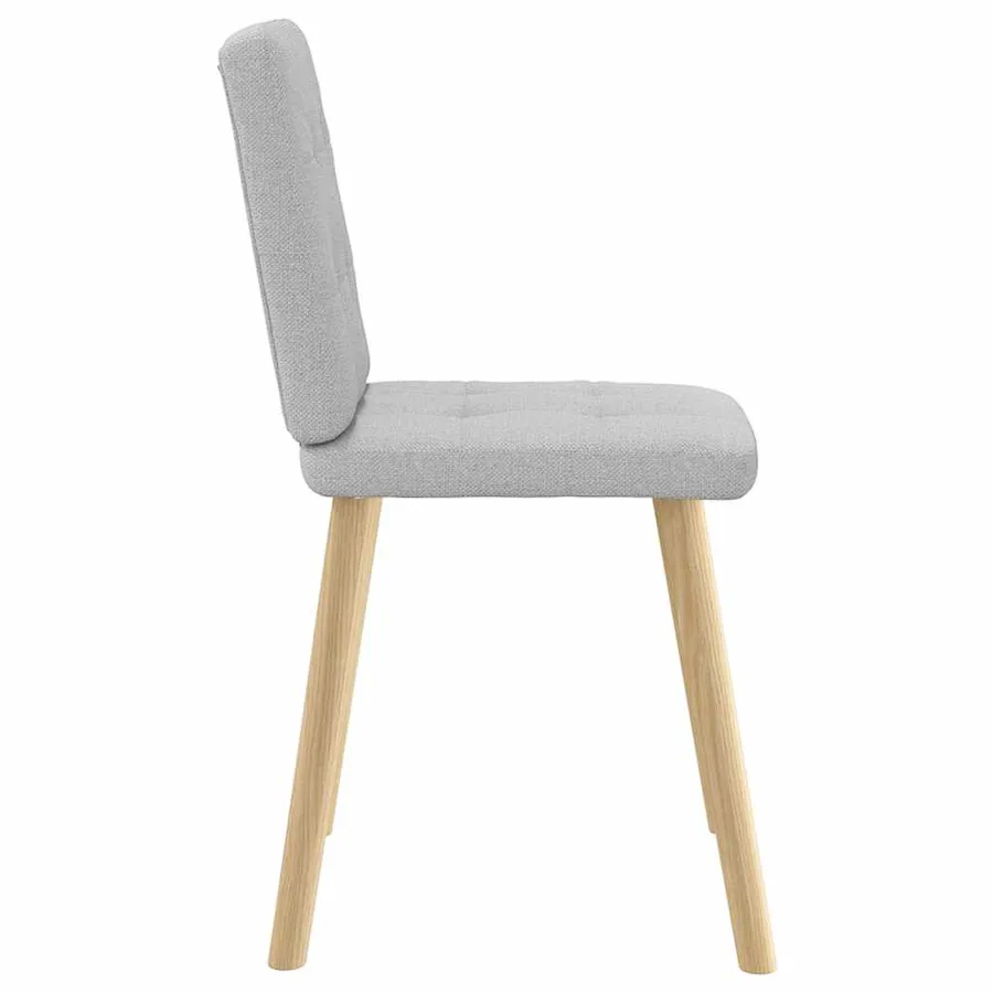 Chaises à manger lot de 2 gris nuage tissu - 5