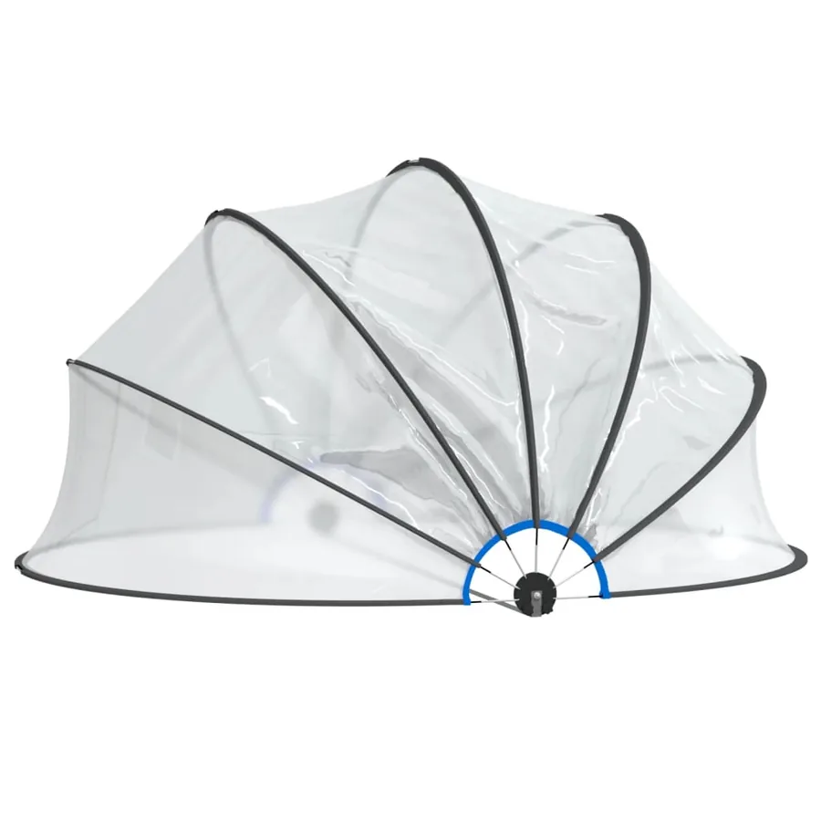 Dôme de piscine rond 376x188 cm PVC - 3