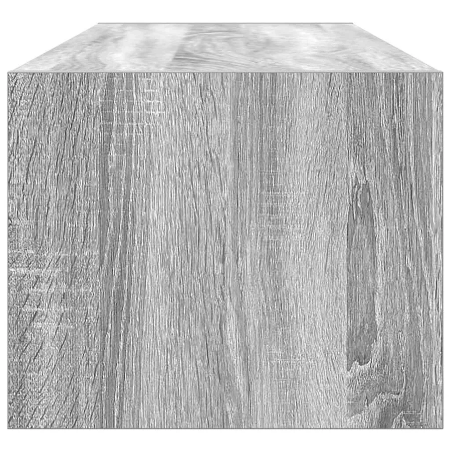 Meuble TV sonoma gris 100x31x25,5 cm bois d'ingénierie - 7