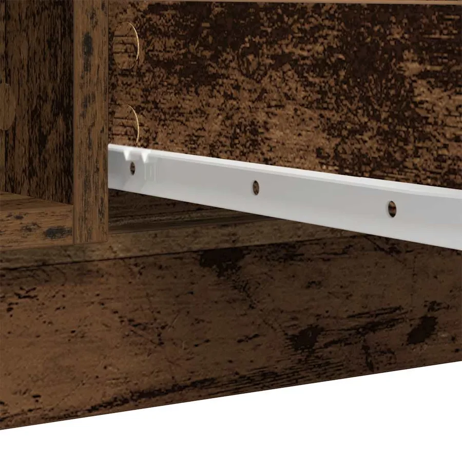 Buffet avec tiroirs vieux bois 100,5x35x76 cm bois d'ingénierie - 11