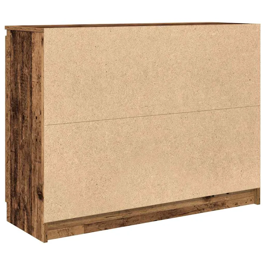 Buffet avec tiroirs vieux bois 100,5x35x76 cm bois d'ingénierie - 8
