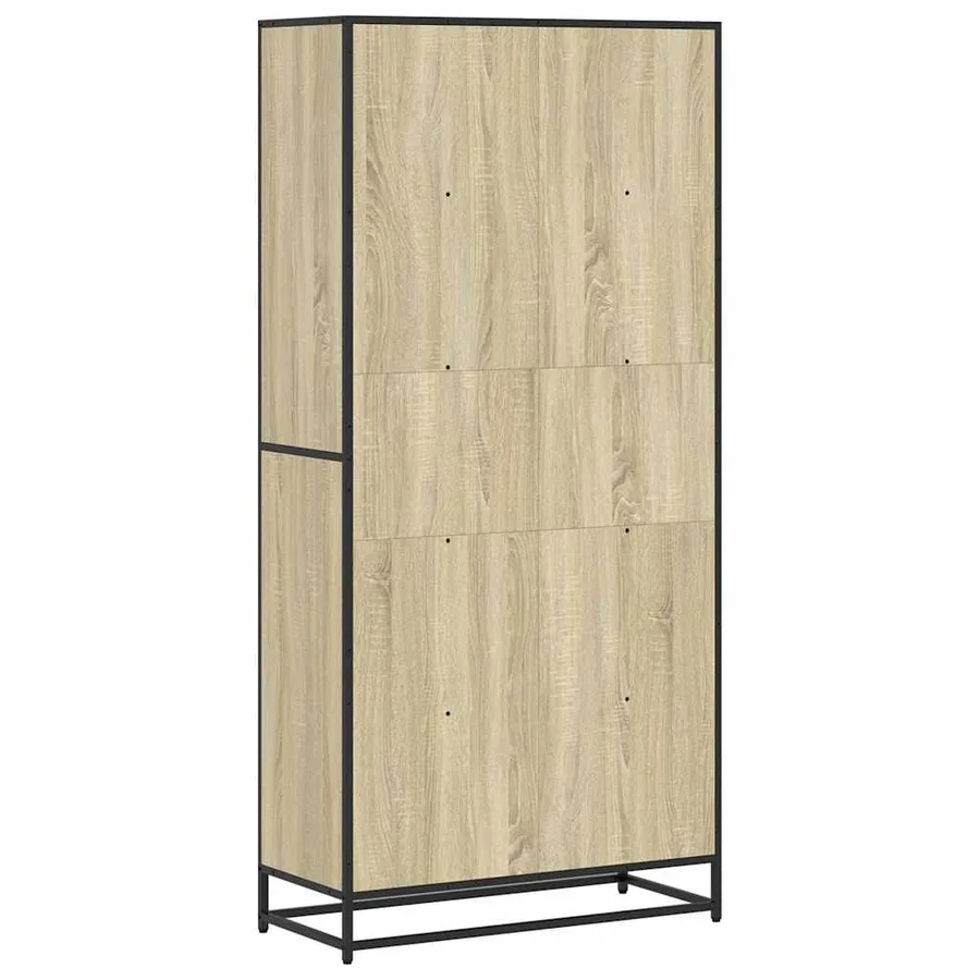 Bibliothèque chêne sonoma 80,5x35x170,5 cm bois d'ingénierie - 6