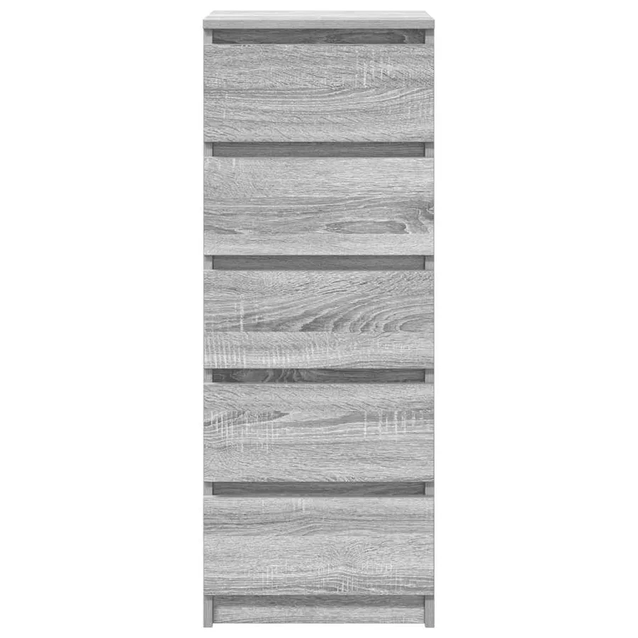 Buffet avec tiroirs sonoma gris 37,5x35x99 cm bois d'ingénierie - 6