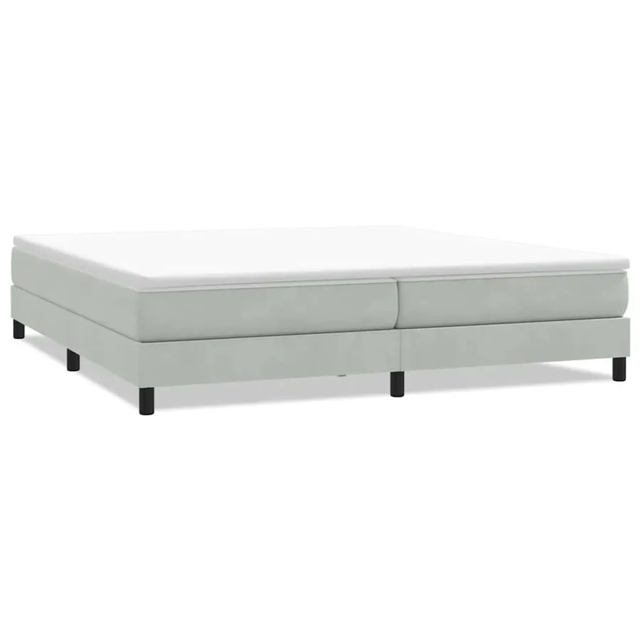 Sommier à lattes de lit sans matelas gris clair 200x210cm - 2