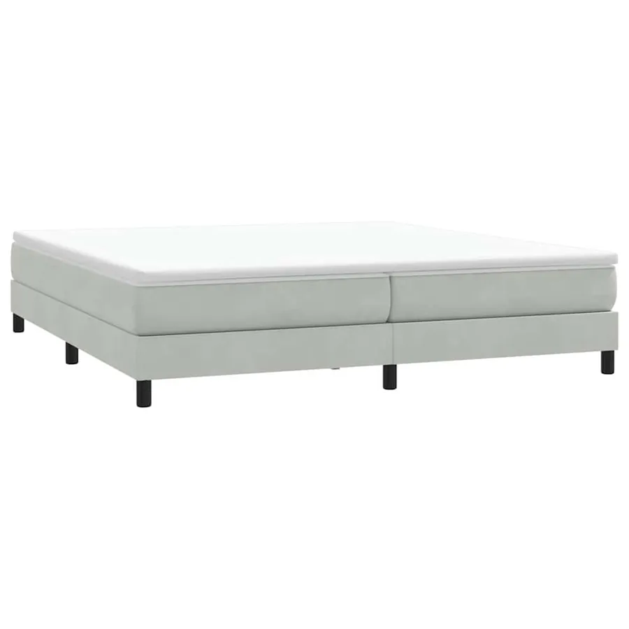Sommier à lattes de lit sans matelas gris clair 200x210cm - 3