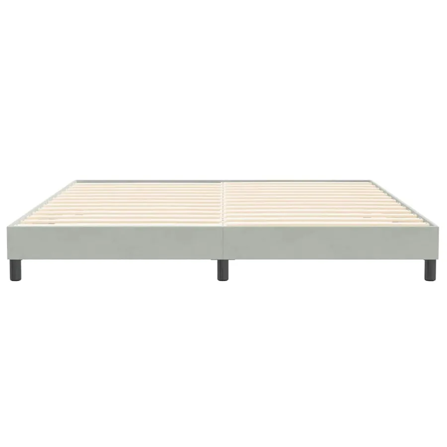 Sommier à lattes de lit sans matelas gris clair 200x210cm - 5