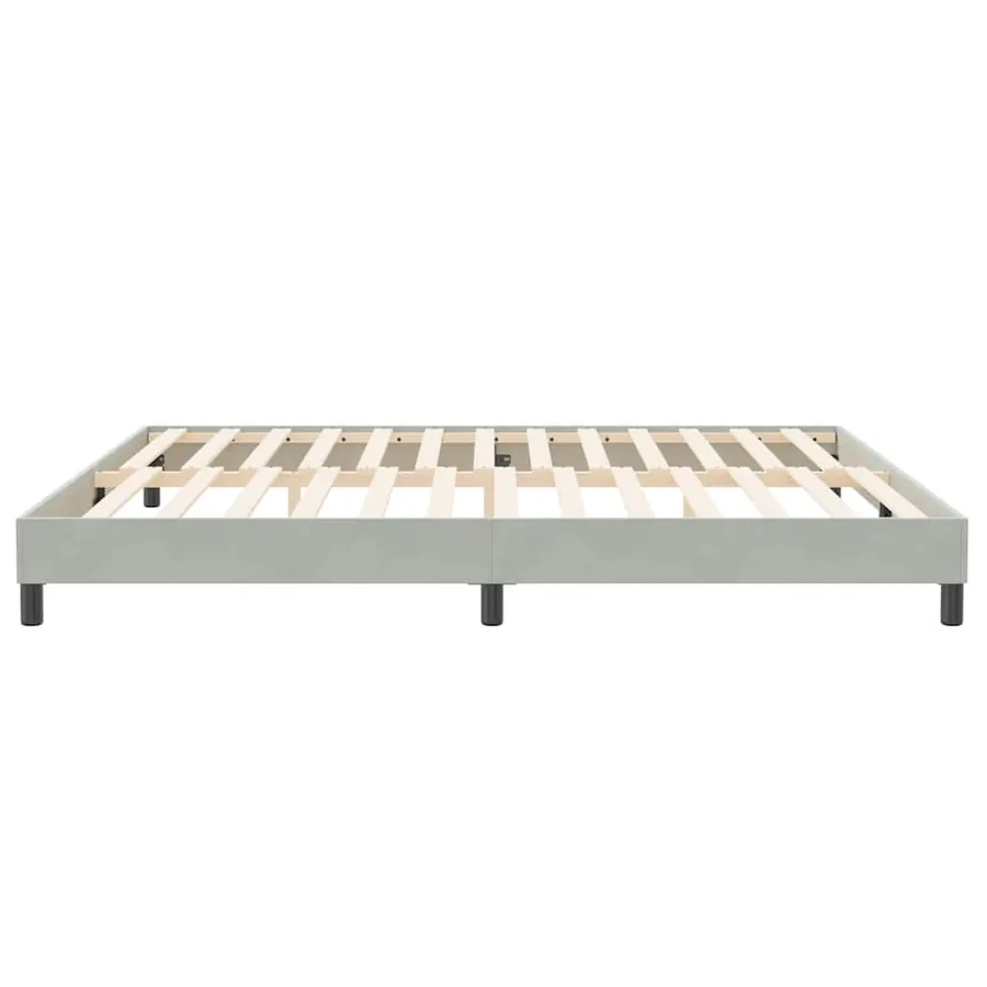 Sommier à lattes de lit sans matelas gris clair 200x210cm - 6
