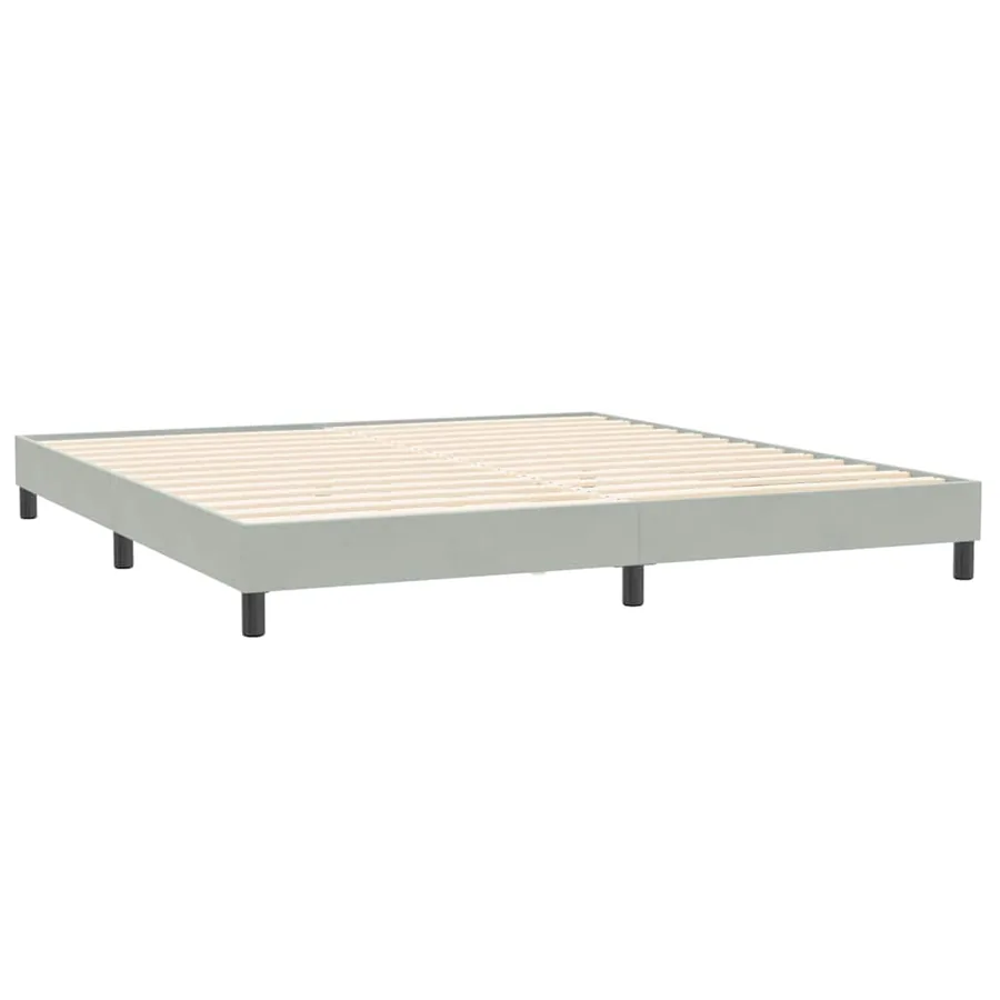 Sommier à lattes de lit sans matelas gris clair 200x210cm - 7