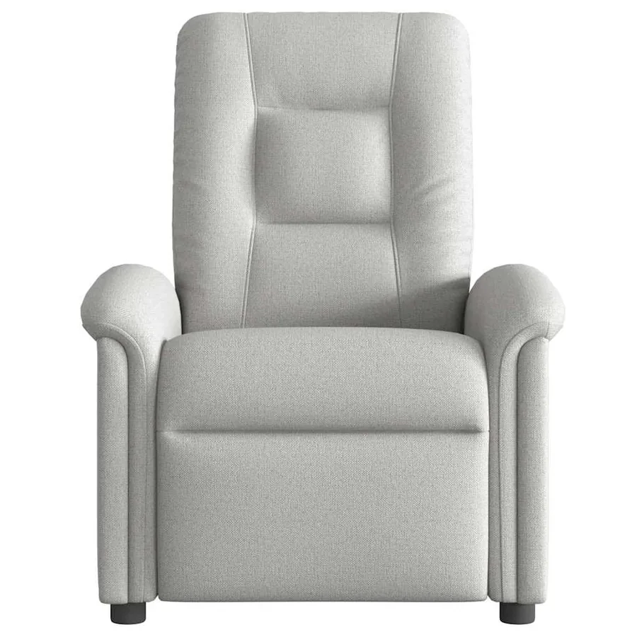 Fauteuil de massage inclinable gris nuage tissu - 3