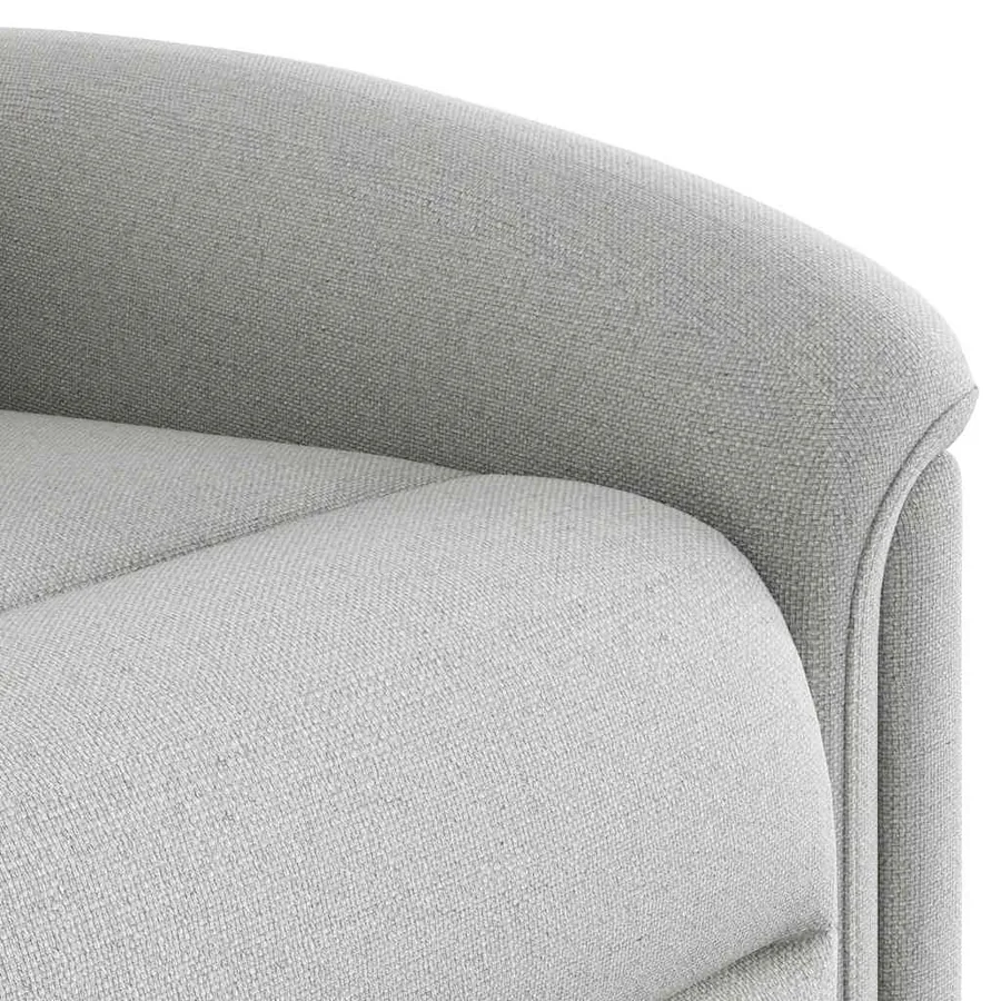 Fauteuil de massage inclinable gris nuage tissu - 9