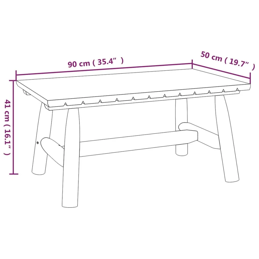 Ensemble de salon de jardin 3 pcs bois massif d'épicéa - 7