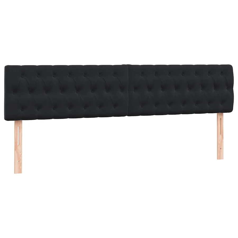 Sommier à lattes de lit avec matelas noir 200x210 cm Velours - 7